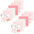 Girls Quilted Washcloth Bundle, Woodland Blossom