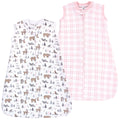 Girls Quilted Sleeveless Sleep Sack, Frosty Pine Grove