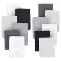 Unisex Bamboo Rayon Woven Washcloths, Onyx and Cloud