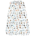 Unisex Sherpa-Lined Plush Sleeping Bag, Wildlife ABCs