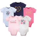 Girls Essentials Bodysuits 5-Pack, Azure Kindness