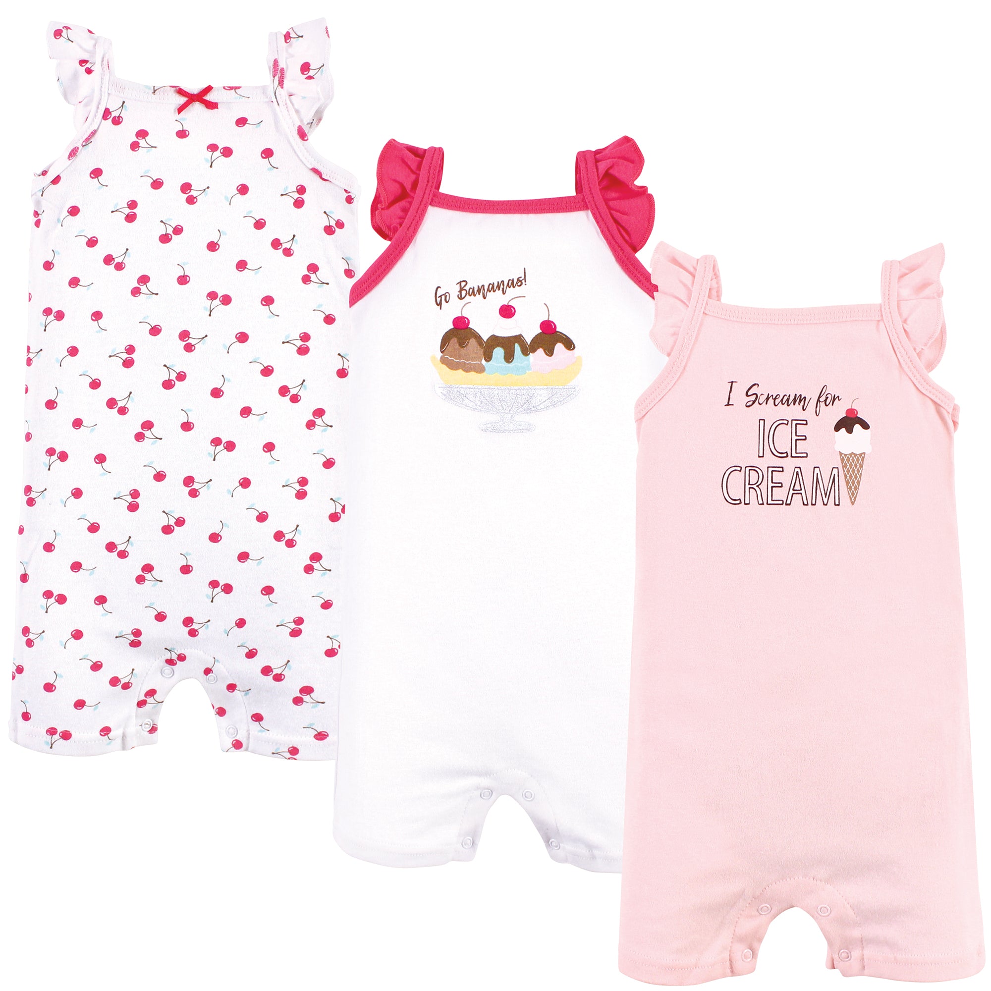 Girls Rompers, Creamy Sundae