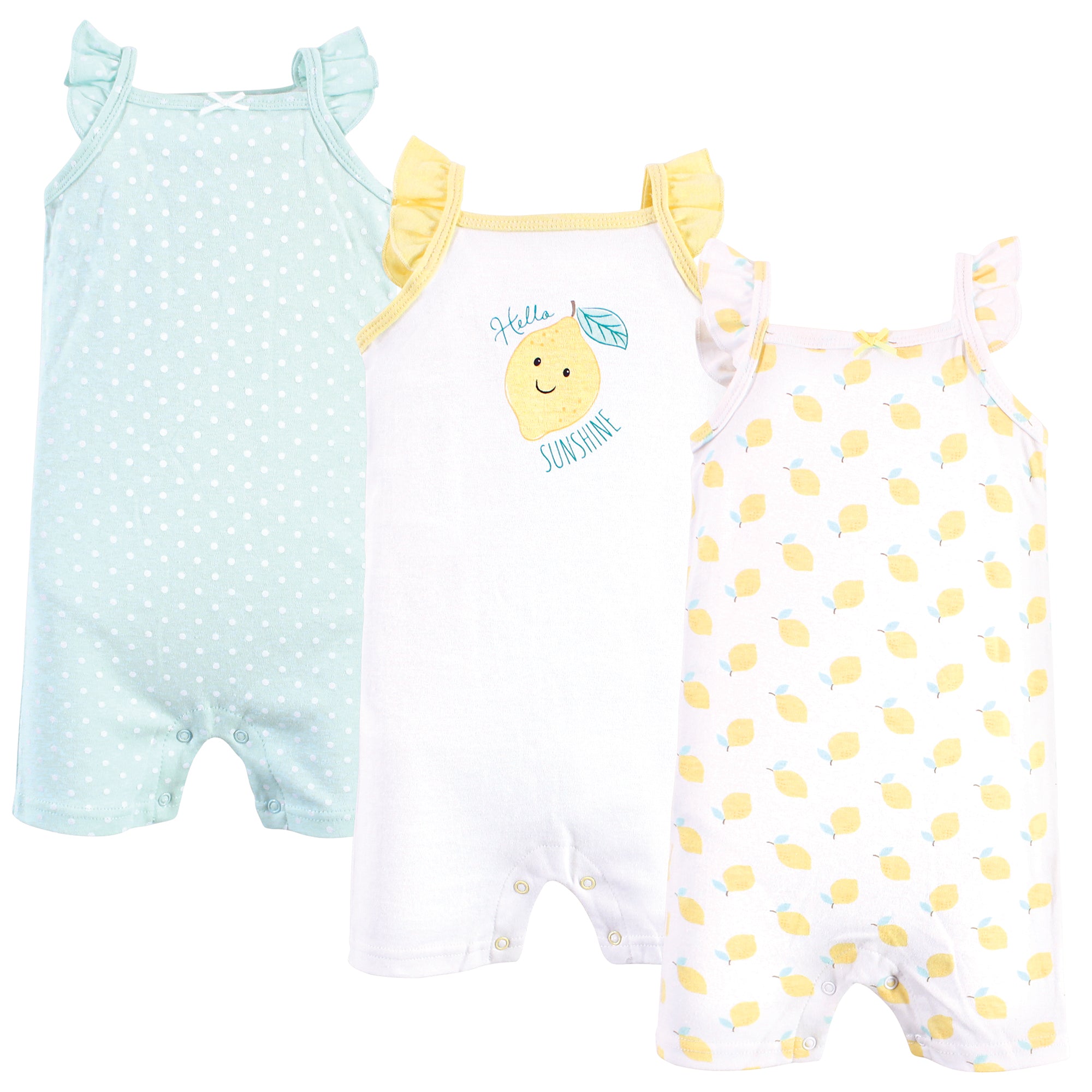 Girls Rompers, Lemon Lime Fizz