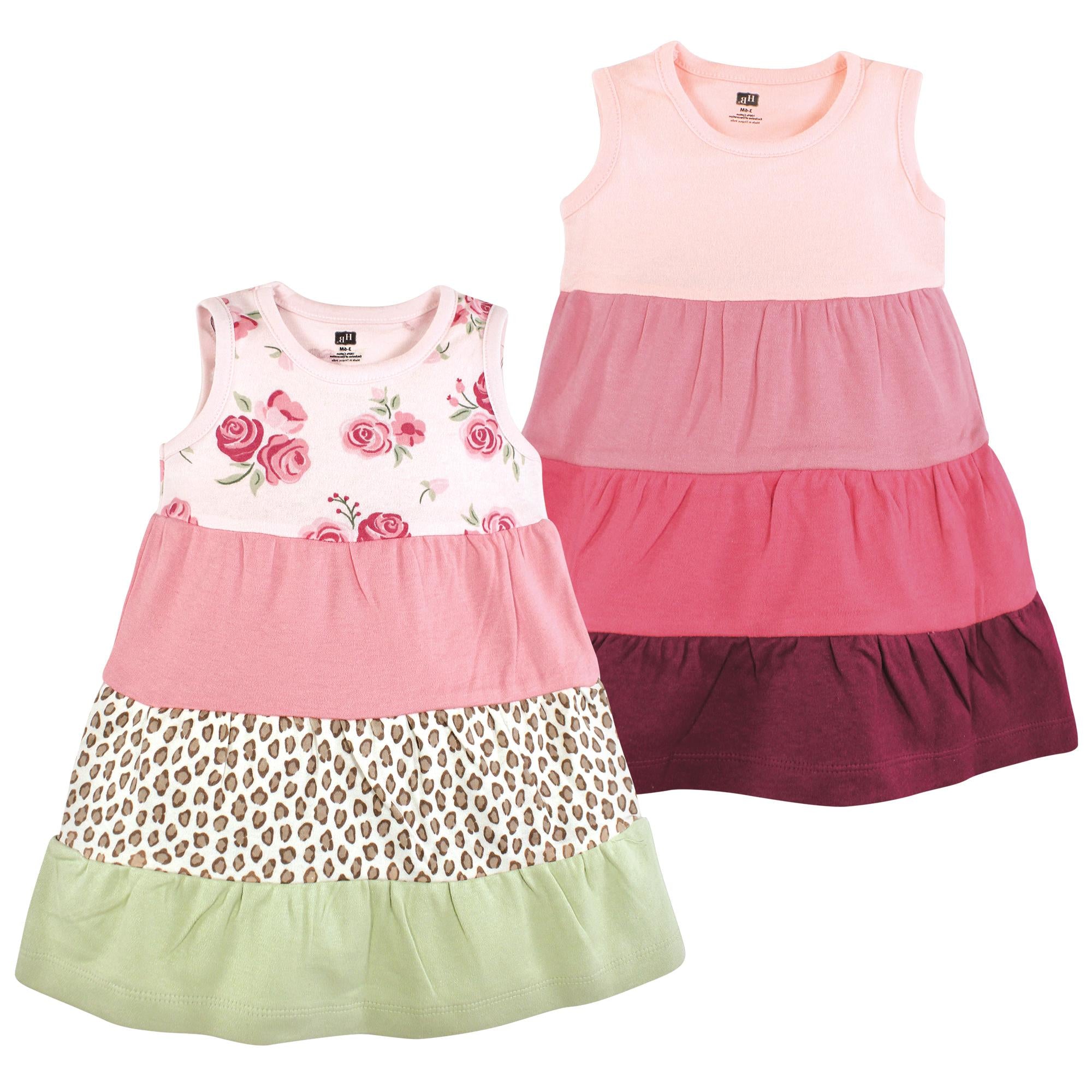 Girls Dresses, Pink Petal Cheetah