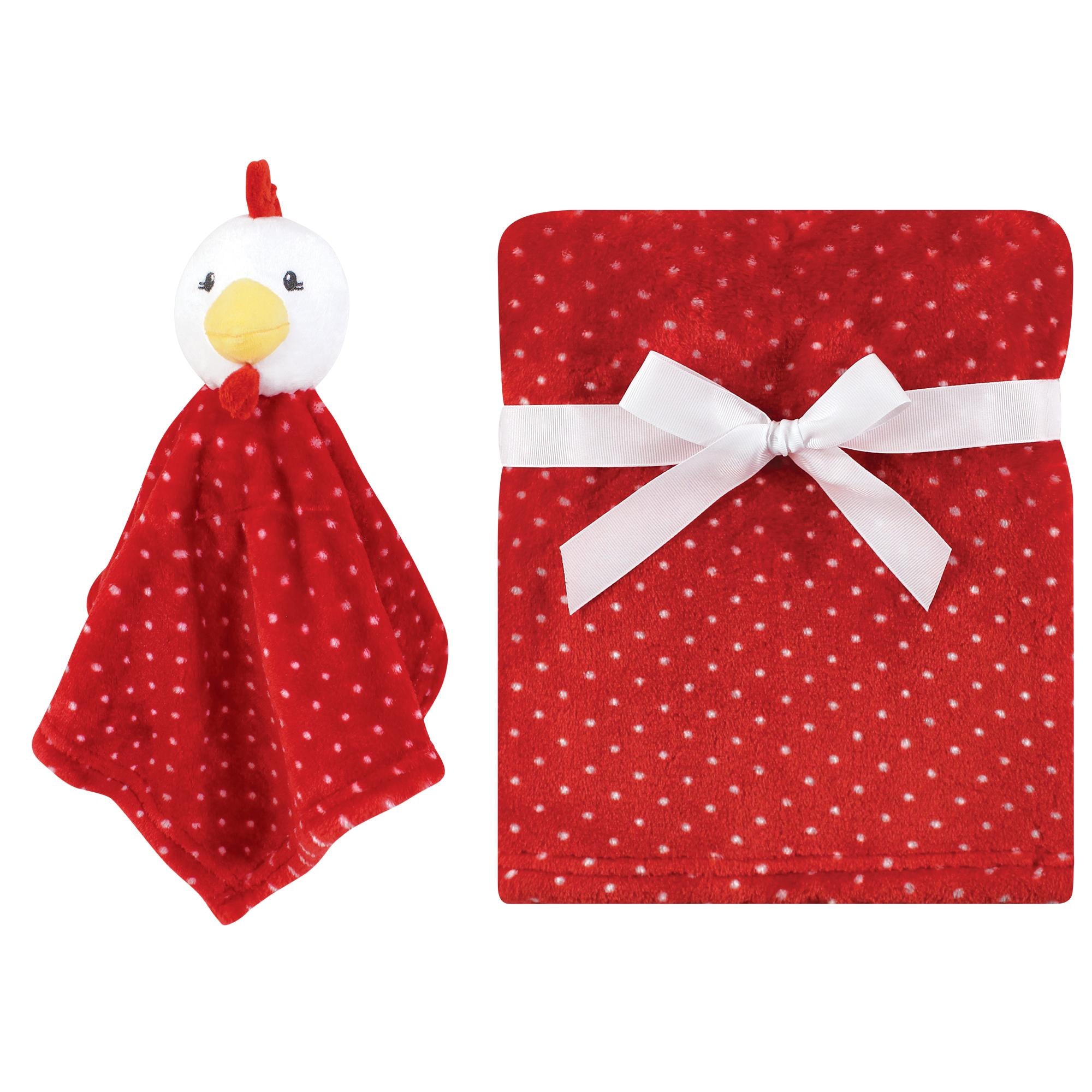 Unisex Plush Blanket with Lovey, Sunny Farm Chick