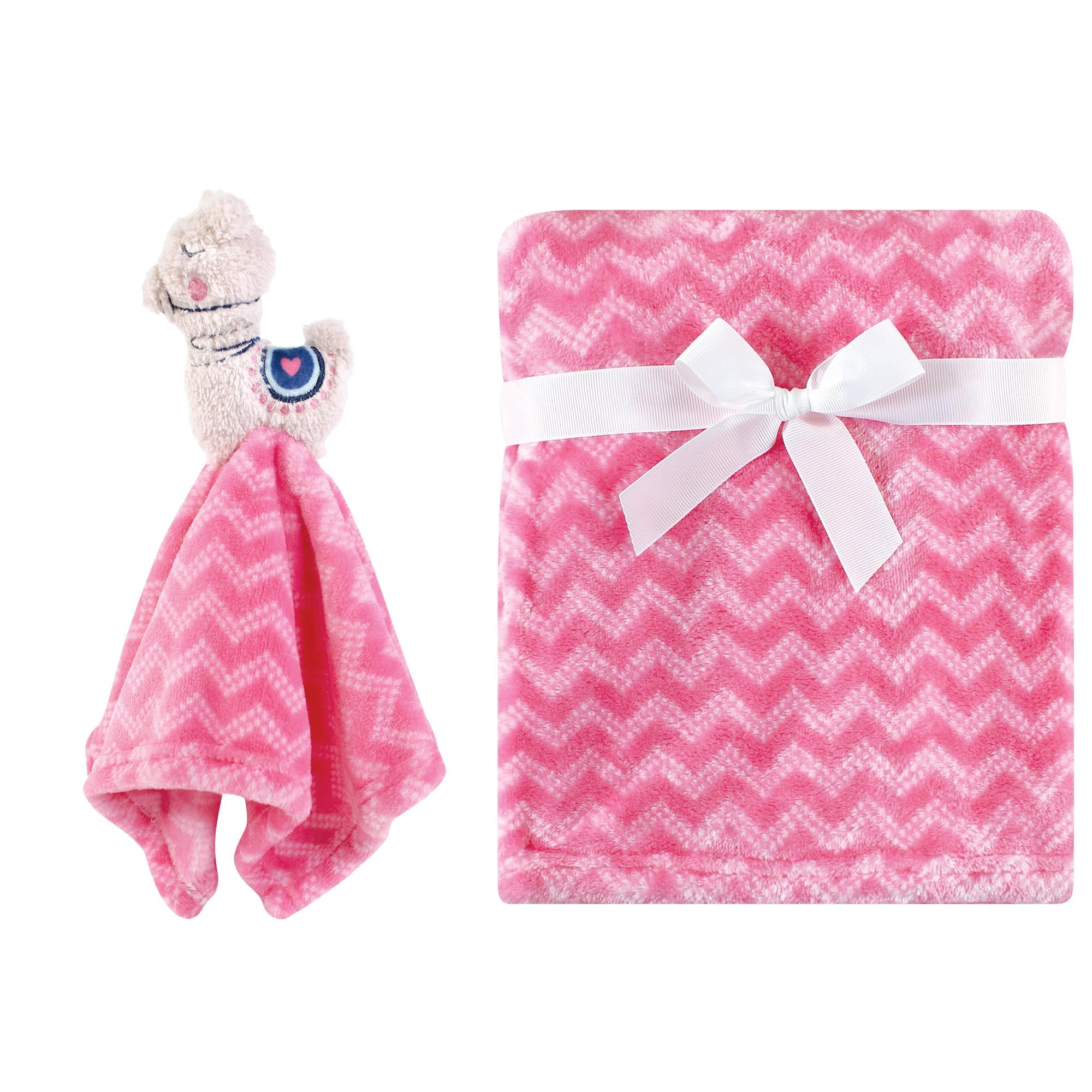 Girls Plush Blanket with Lovey, Alpine Llama