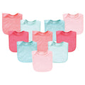 Girls Rayon Terry Bibs, Sunset Seafoam