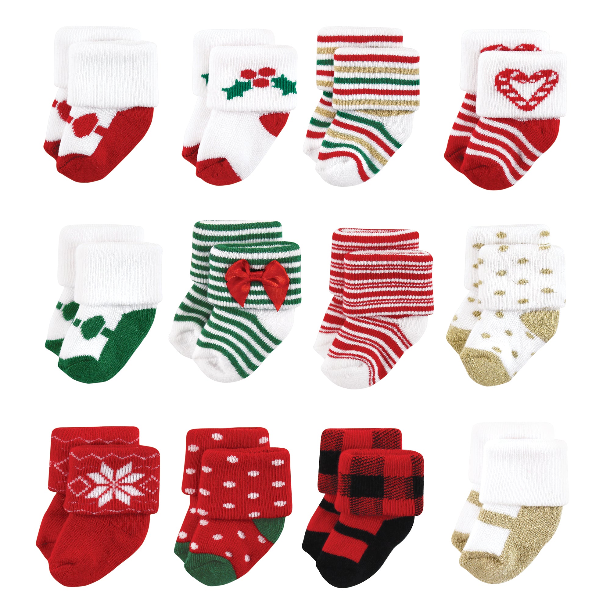 Girls Terry Socks, Yuletide Girl Spirit