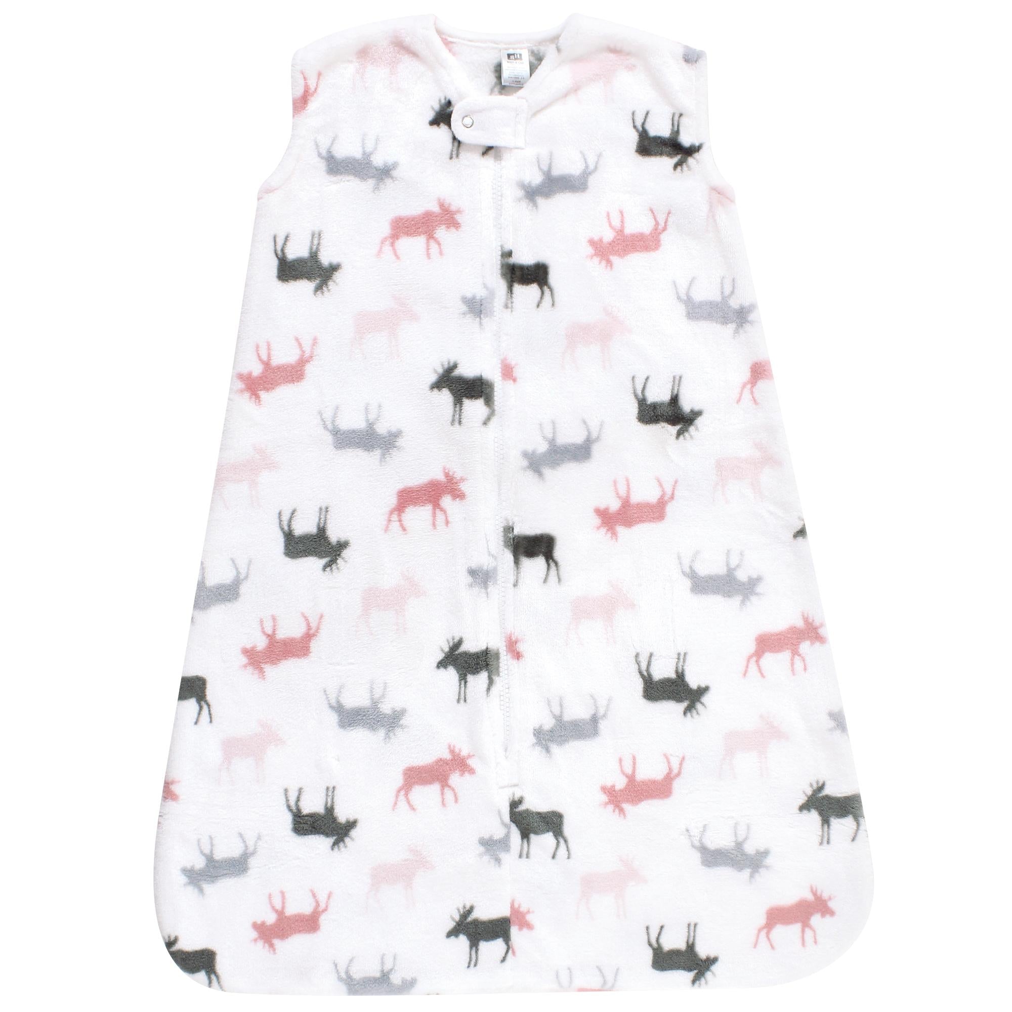 Girls Plush Sleep Sack, Blush Forest Friend