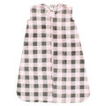 Girls Plush Sleep Sack, Rose and Stone Plaid