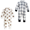 Boys Cozy Soft Plush Jumpsuits, Cuddly Cub