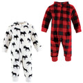 Boys Cozy Soft Plush Jumpsuits, Wild Woods Moose