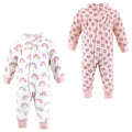 Girls Cozy Soft Plush Jumpsuits, Vibrant Prism