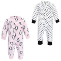 Girls Cozy Soft Plush Jumpsuits, Blush Arctic Friend