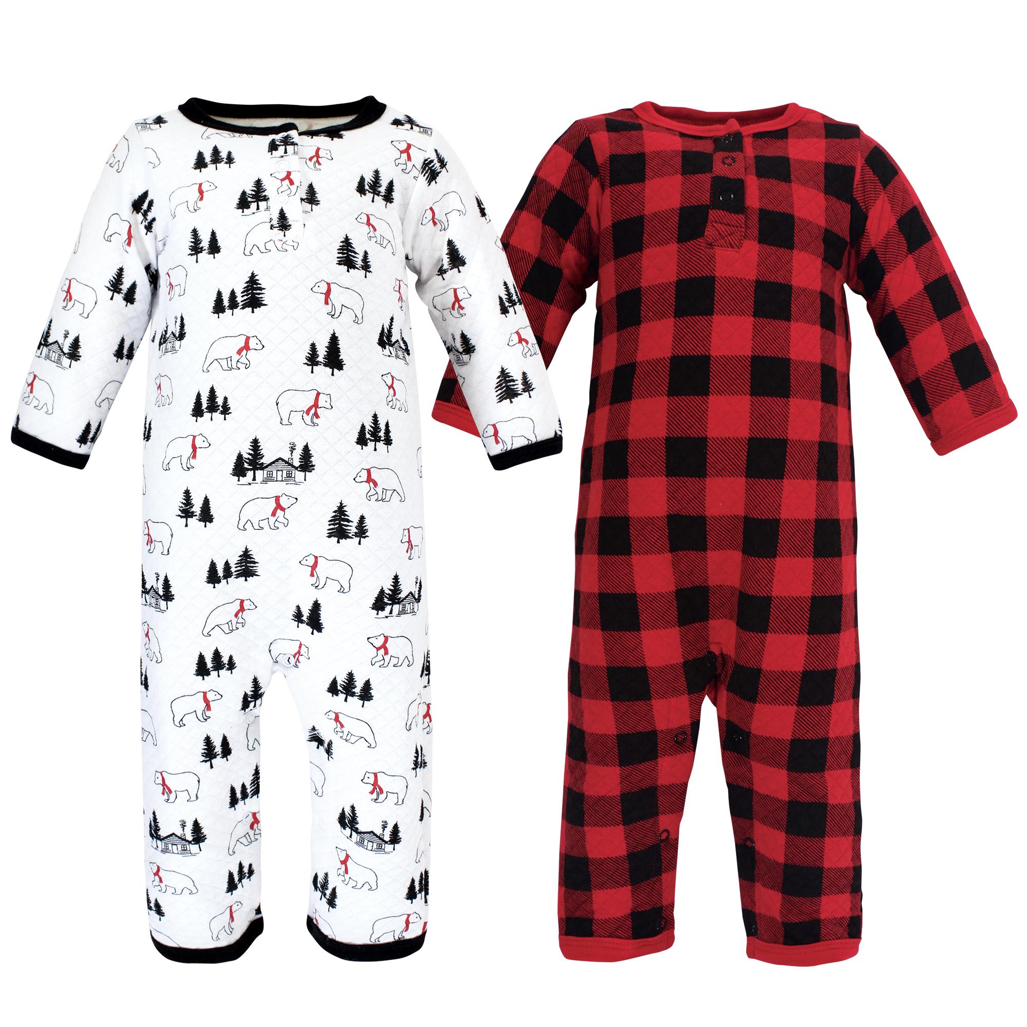 Boys Quilted Coveralls, Lumberjack Grizzly
