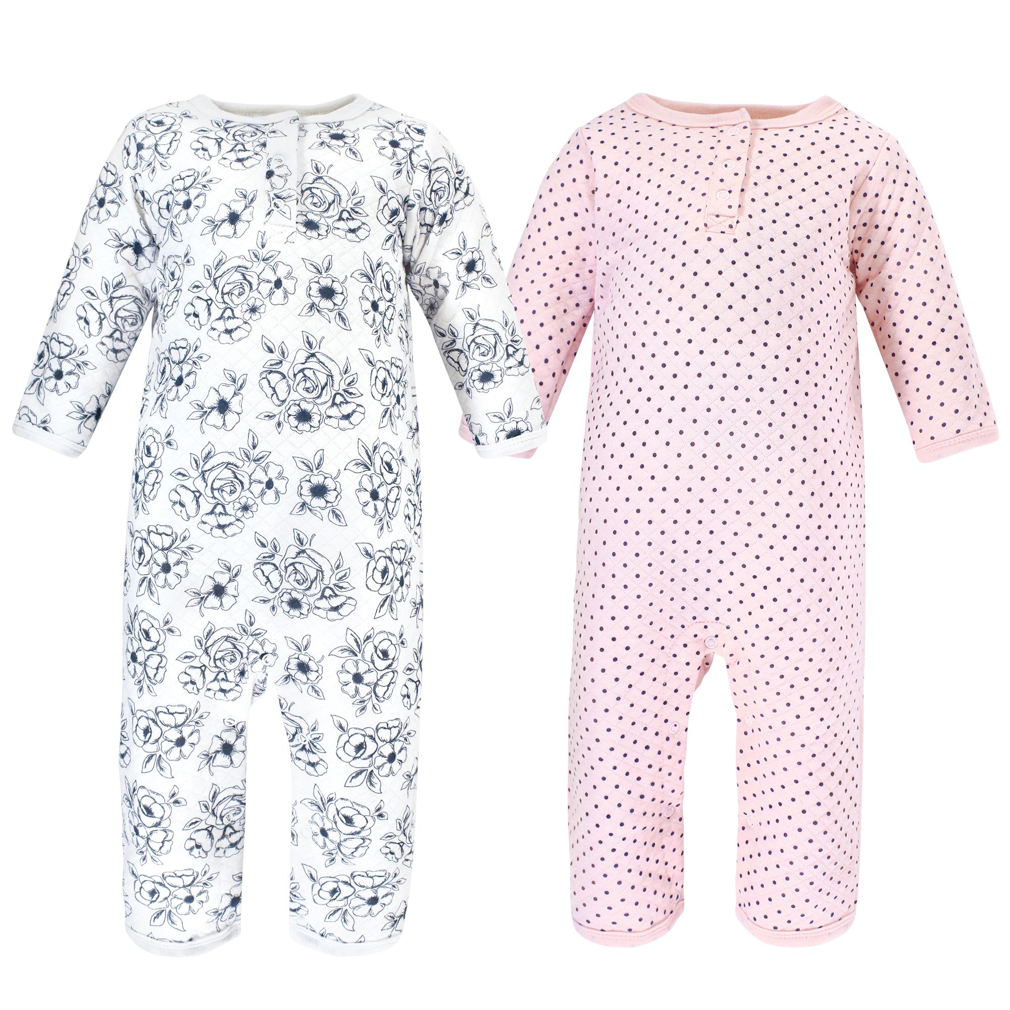 Girls Quilted Coveralls, Vintage Sky Floral