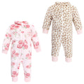 Girls Cozy Soft Plush Jumpsuits, Soft Bloom Pink