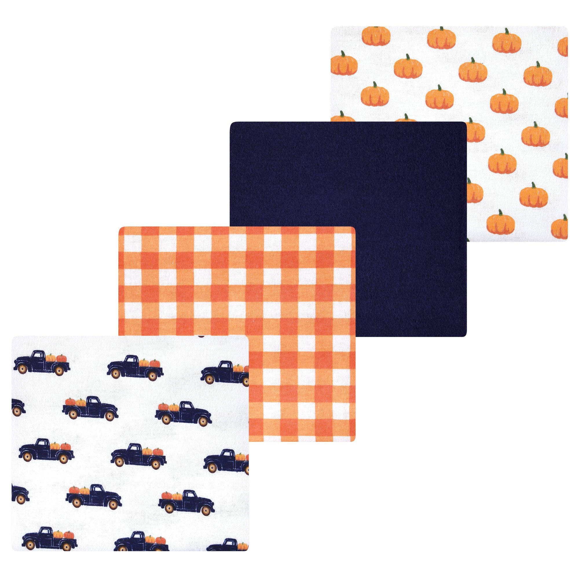 Boys Flannel Receiving Blankets Bundle, Autumn Spice