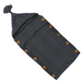 Boys Knitted Stroller Wrap, Slate Smoke