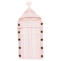 Girls Knitted Stroller Wrap, Soft Peony