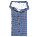 Boys Sherpa Knit Stroller Wrap, Royal Dusk Blue