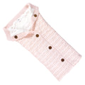Girls Sherpa Knit Stroller Wrap, Soft Peony