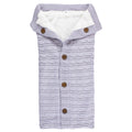 Girls Sherpa Knit Stroller Wrap, Soft Lavender