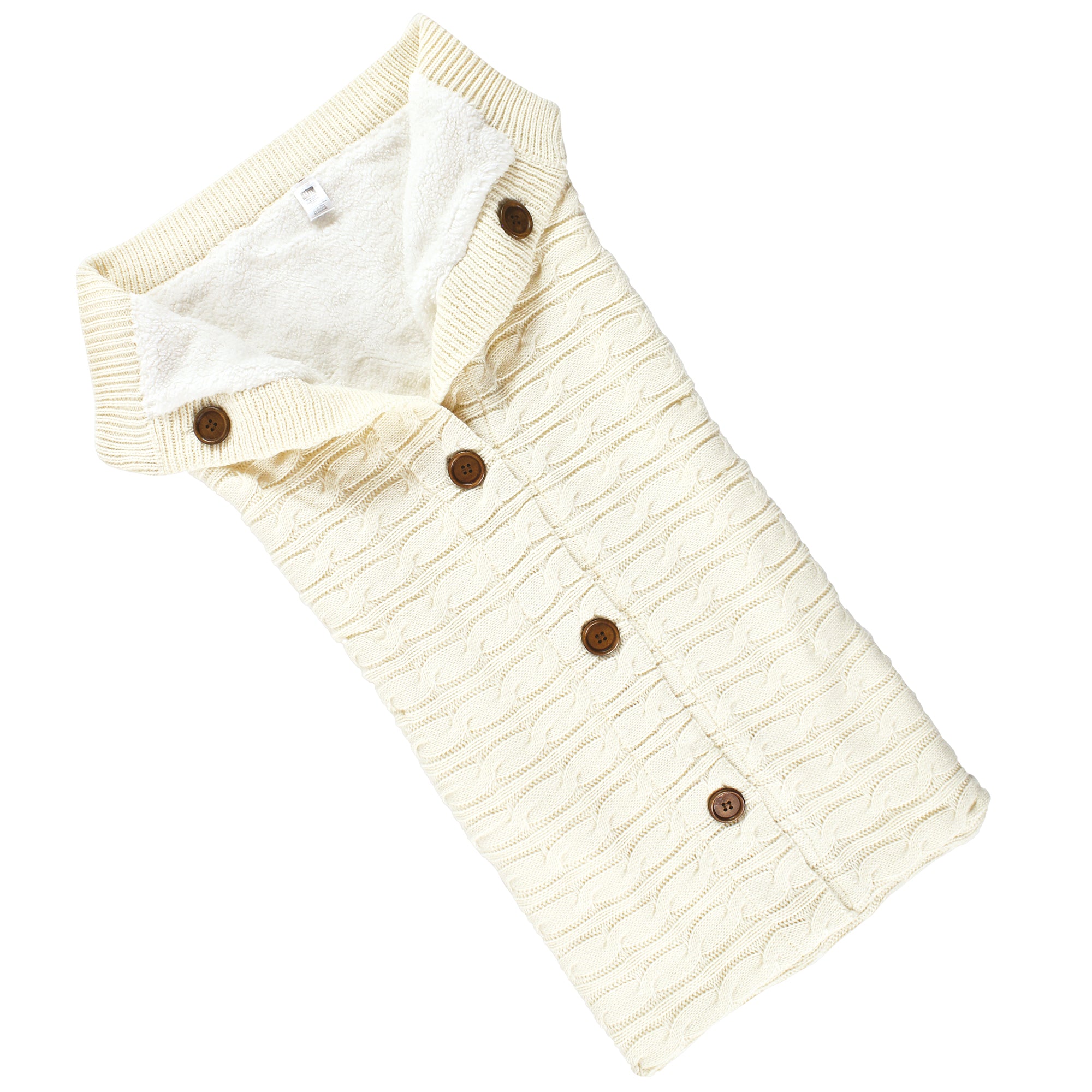 Unisex Sherpa Knit Stroller Wrap, Toasted Vanilla