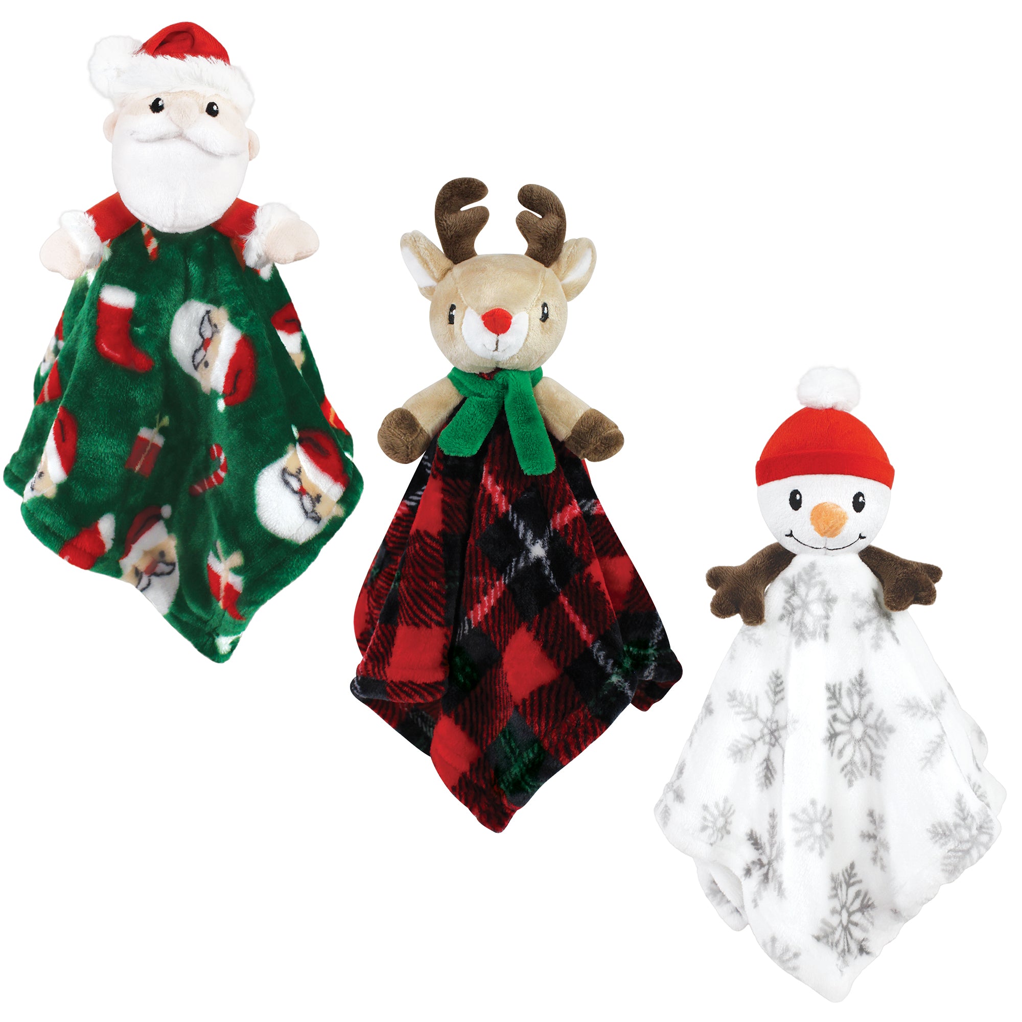 Unisex Animal Face Lovey, Wintry Snow Pal