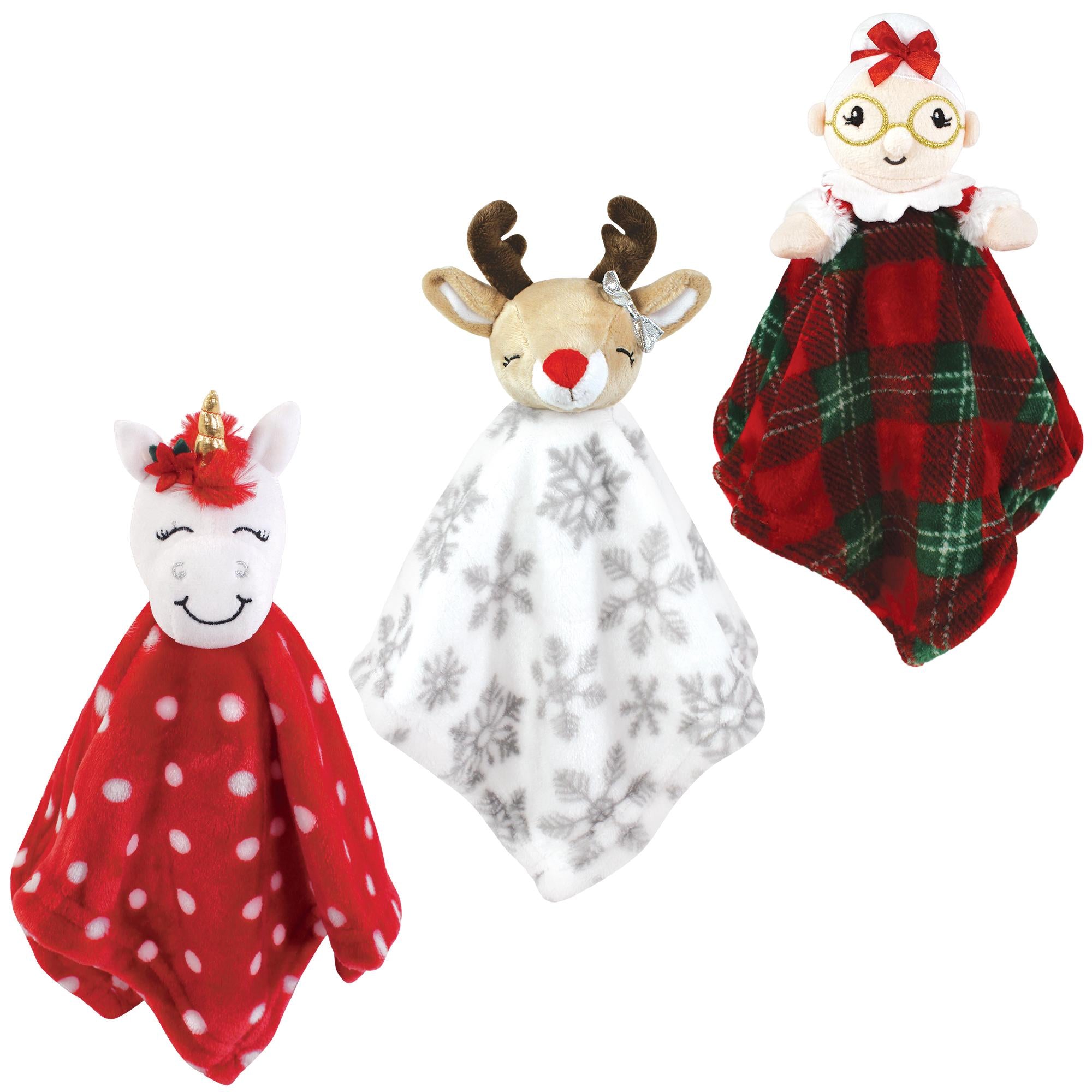 Girls Animal Face Lovey, Merry Crimson