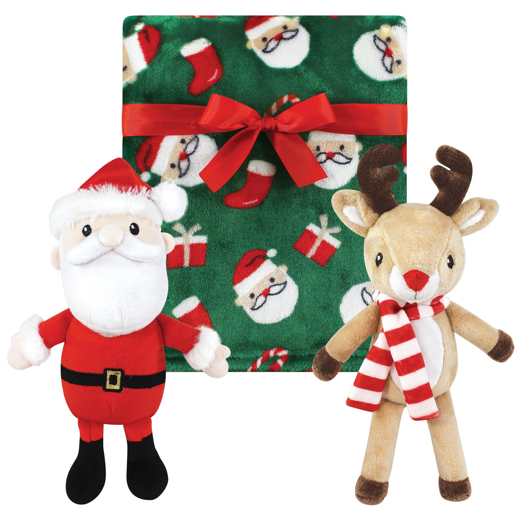 Unisex Toy and Plush Blanket Set, Festive Holiday Duo