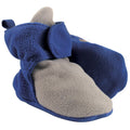 Boys Fleece Booties, Steel Mist