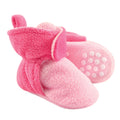 Girls Fleece Booties, Berry Blush Duo