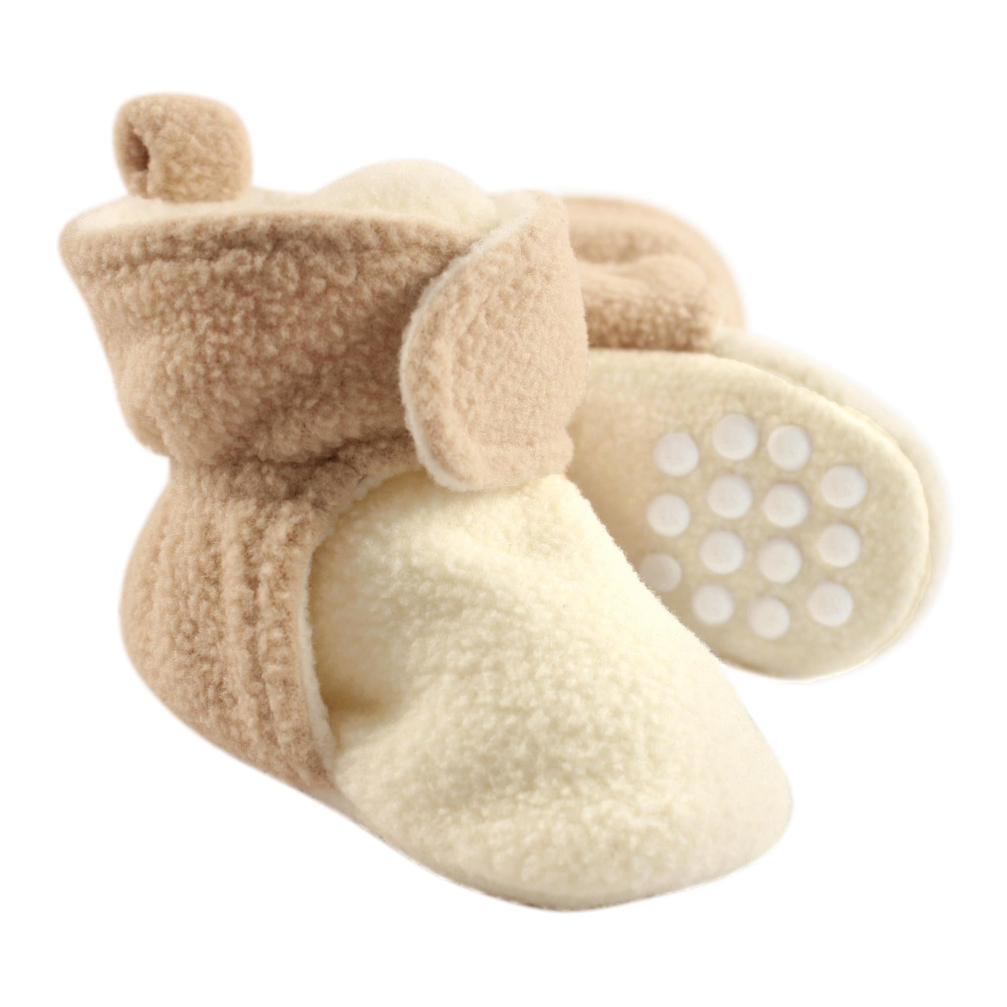 Unisex Fleece Booties, Toasted Vanilla
