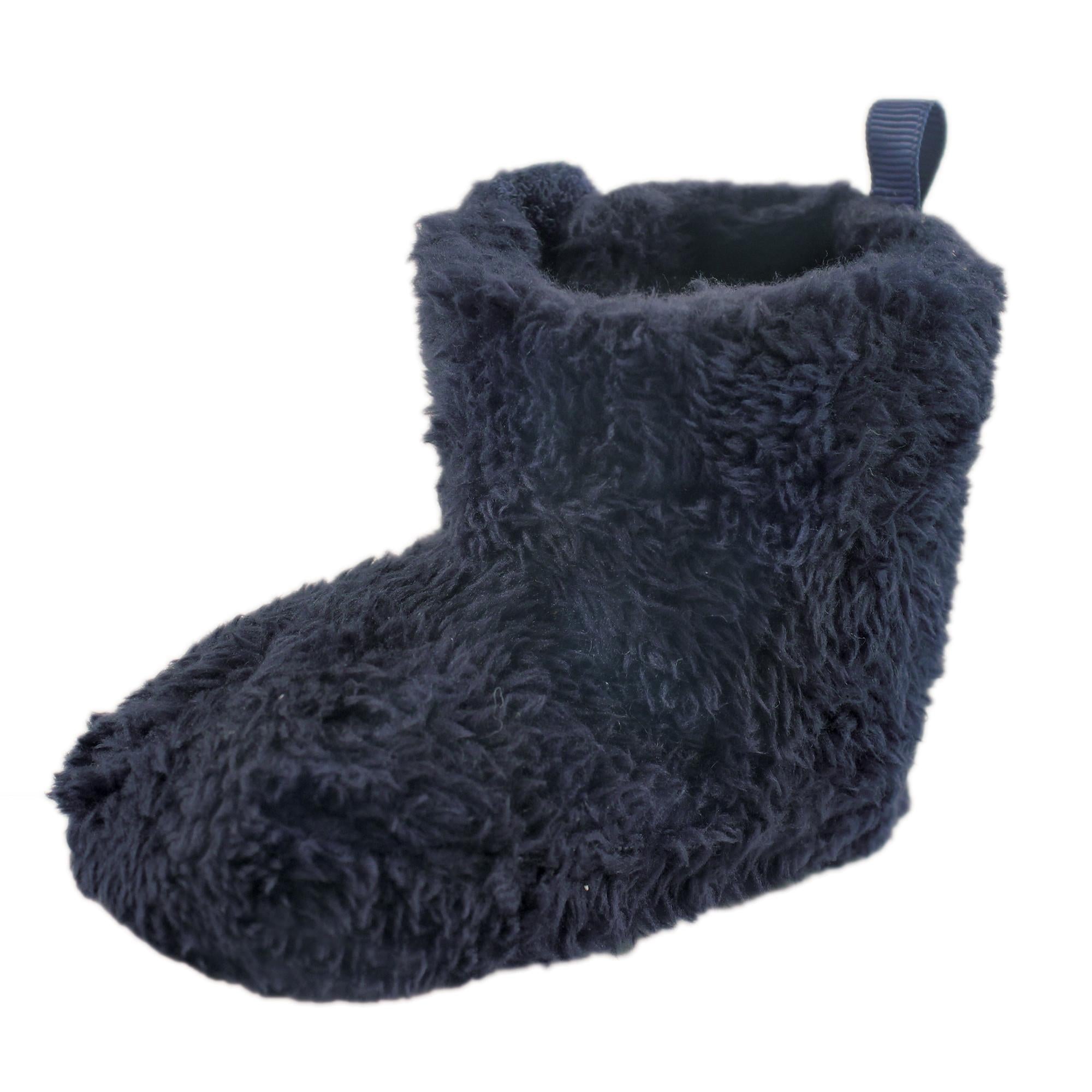Boys Sherpa Lined Booties, Deep Sea