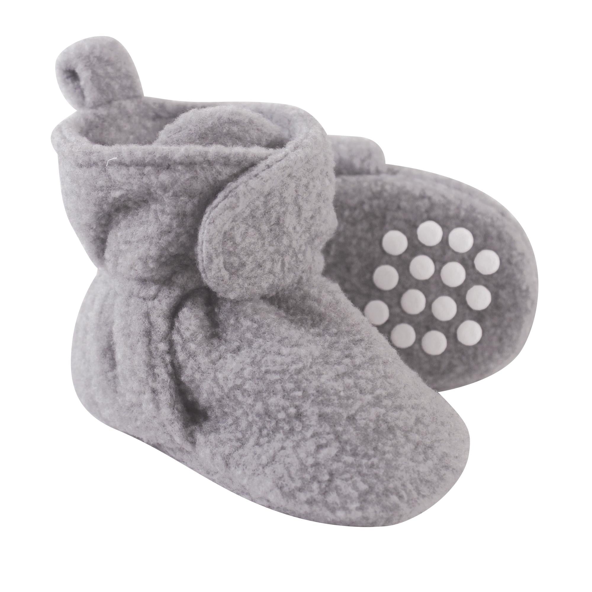 Unisex Fleece Booties, Cloudy Pebble