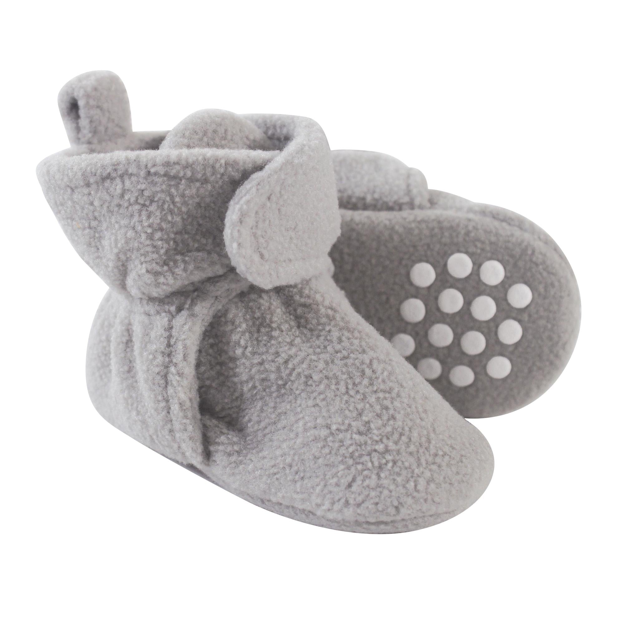 Unisex Fleece Booties, Cloudy Stone