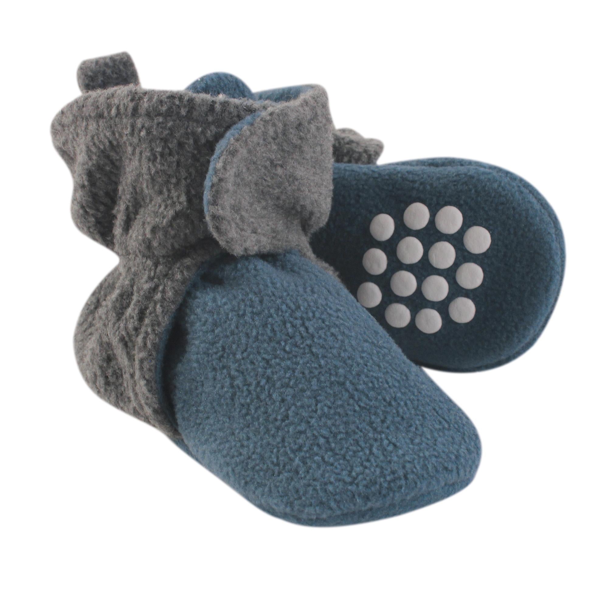 Unisex Fleece Booties, Navy Smoke Heather
