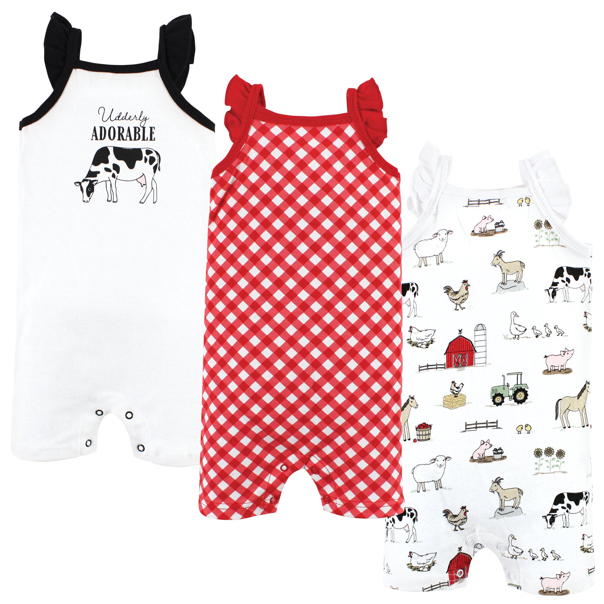 Girls Rompers, Dairy Delight