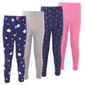Girls Cotton Pants and Leggings Set, Cosmic Night
