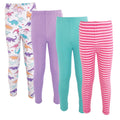 Girls Cotton Pants and Leggings Set, Lavender Lizards