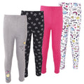 Girls Cotton Pants and Leggings Set, Playful Sketches