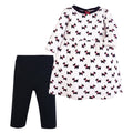 Girls Quilted Dress and Leggings Set, Little Scottie Print