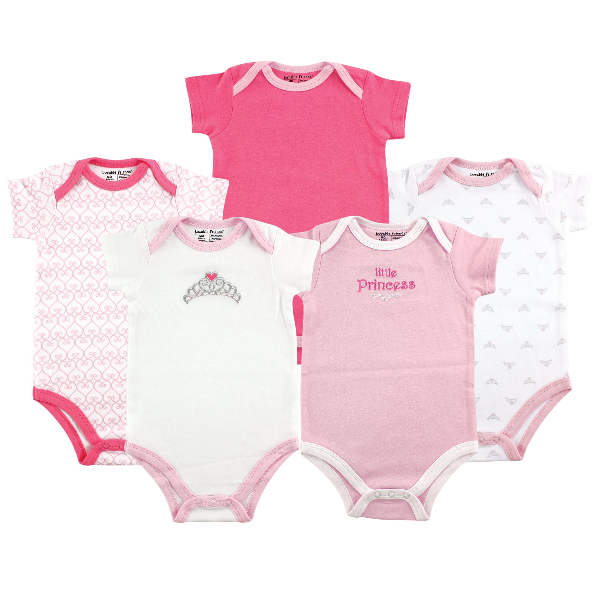 Girls Essentials Bodysuits, Royal Blush
