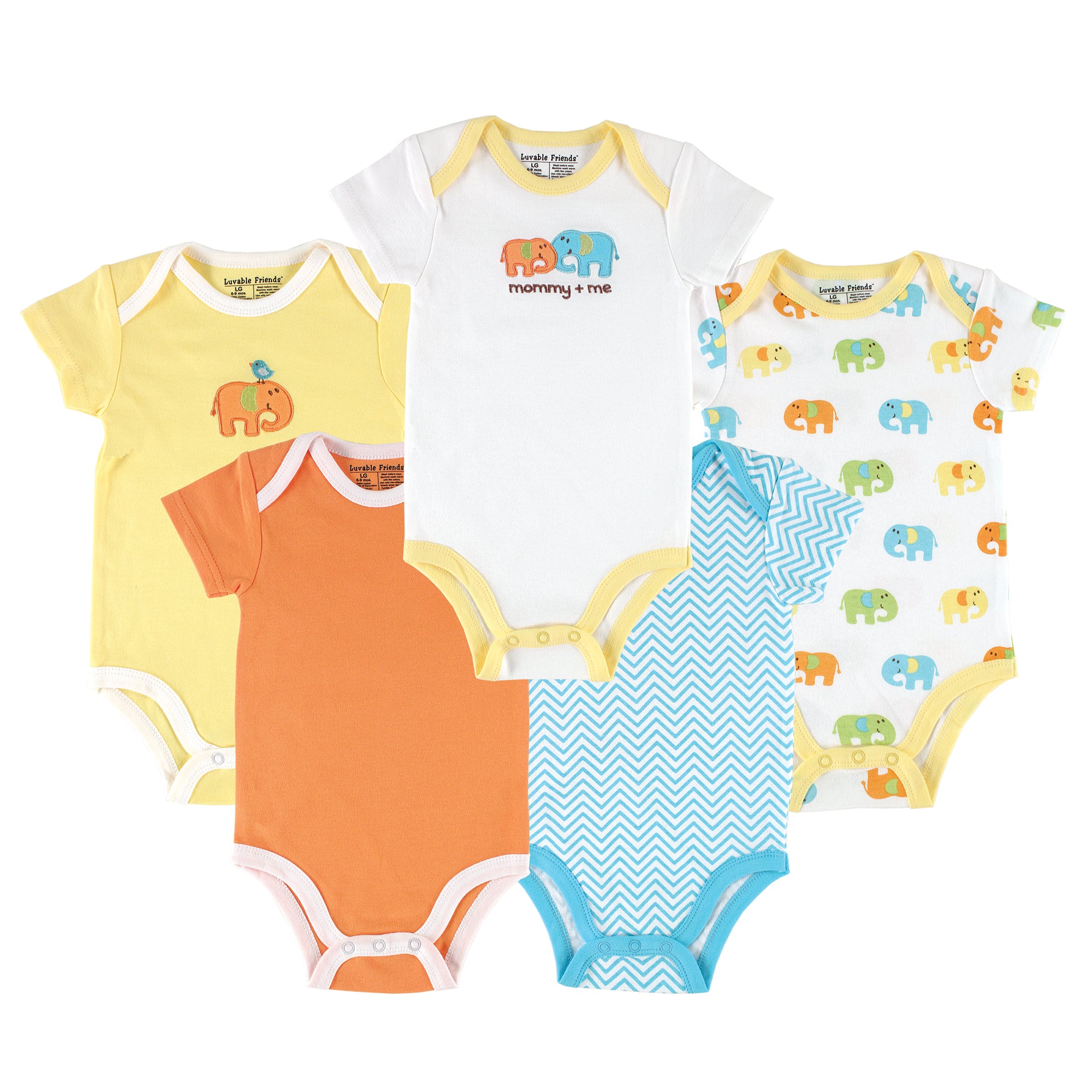 Unisex Essentials Bodysuits, Sunshine Pachyderm