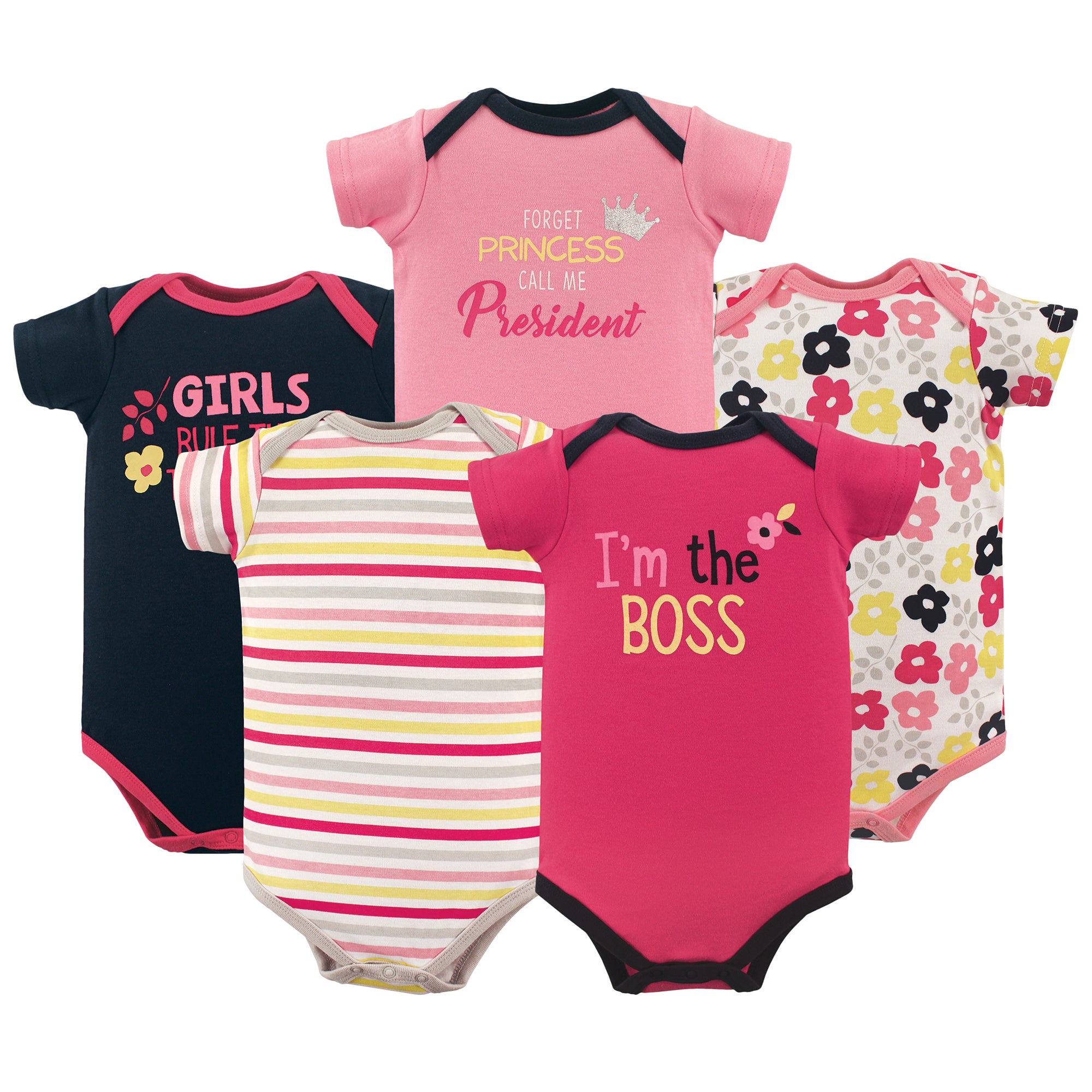 Girls Essentials Bodysuits, Empowerment Pink