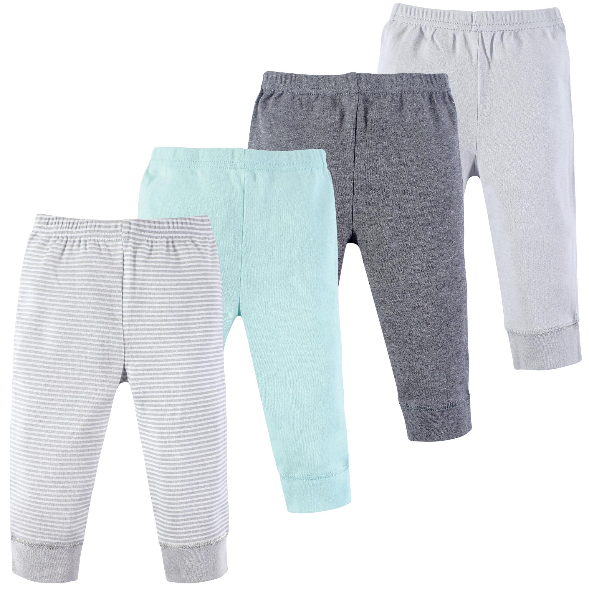 Unisex Pants, Silver Mist Stripes