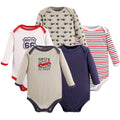 Boys Long Sleeve Bodysuits, Turbo Tracks