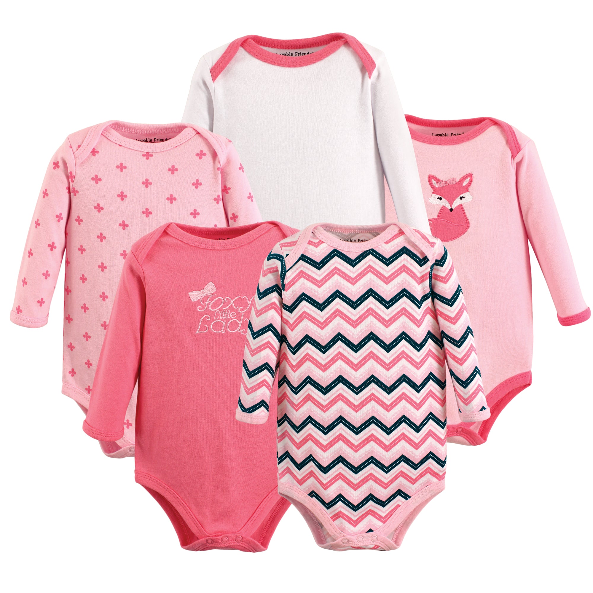 Girls Long Sleeve Bodysuits, Autumn Fox