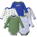 Boys Long Sleeve Bodysuits, Leaping Lily Pad